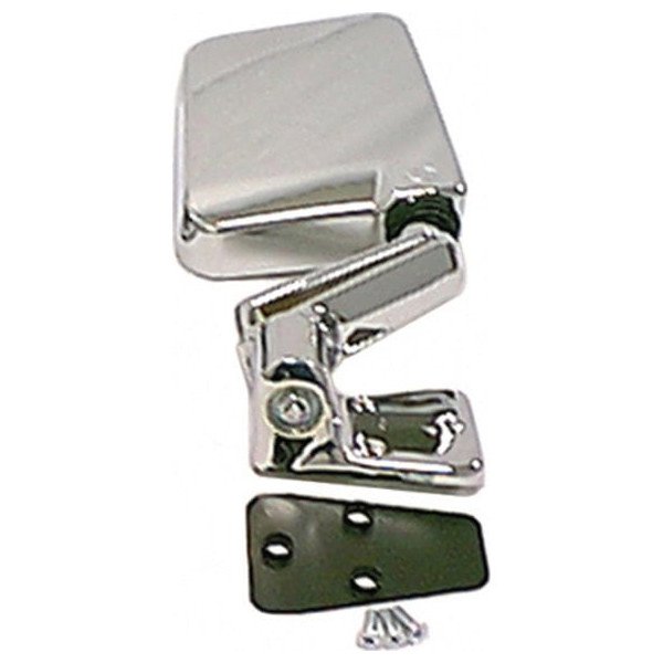 Crown Automotive, Passenger Side Chrome Mirror, for 87-02 Jeep Wrangler YJ & TJ with Half Doors & 94-02 with Full Doors