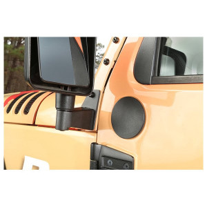 Rugged Ridge, Mirror Relocation Brackets in Textured Black, for 07-18 Jeep Wrangler JK