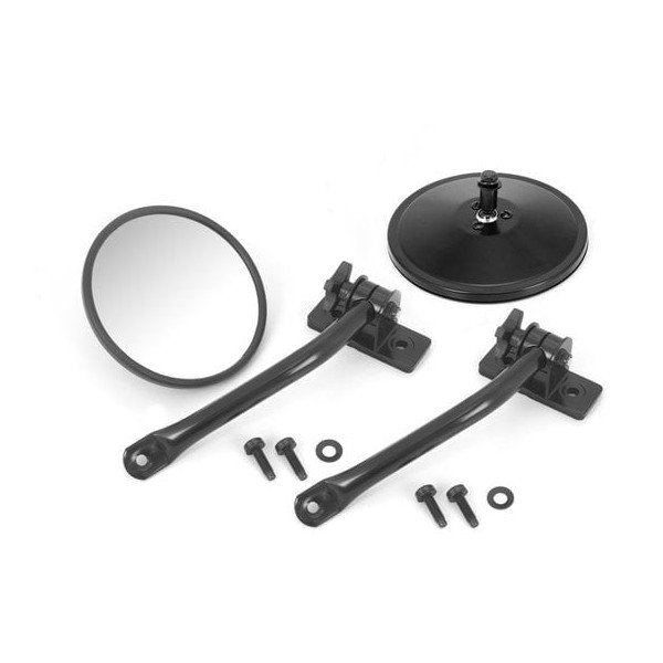 Rugged Ridge, Quick Release Mirror Kit, in Black for 97-18 Jeep Wrangler TJ & JK