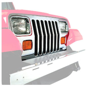 Mopar, Grille Overlay in Chrome, for 87-95 Jeep Wrangler Mopar, Grille Overlay in Chrome, for 87-95 Jeep Wrangler