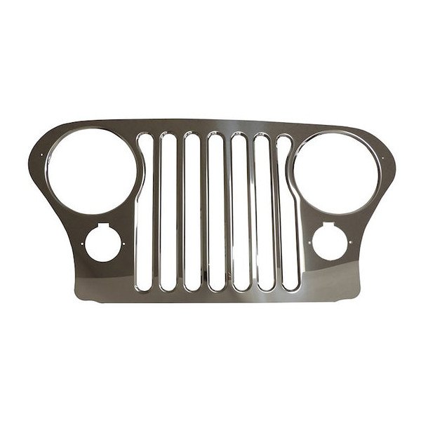 Crown Automotive, Stainless Steel Grille Overlay, for 76-86 Jeep CJ Series