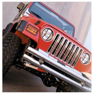 Rampage Products, Chrome Grille Inserts, for 87-95 Jeep Wrangler YJ