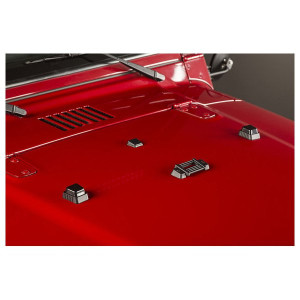 Rugged Ridge, Elite Hood Dress Up Kit, for 97-18 Jeep Wrangler TJ & JK Rugged Ridge, Elite Hood Dress Up Kit, for 97-18 Jeep Wrangler TJ & JK