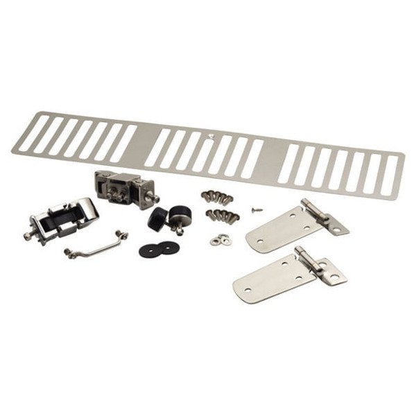 Kentrol, Polished Stainless Steel Hood Set, for 97 Jeep Wrangler TJ