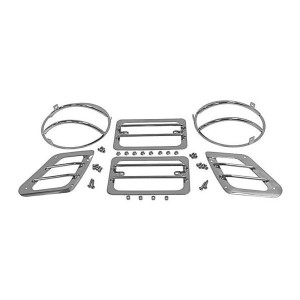 Crown Automotive, Stainless Steel Front Euro Guard Set, for 97-06 Jeep Wrangler TJ and Unlimited Crown Automotive, Stainless Steel Front Euro Guard Set, for 97-06 Jeep Wrangler TJ and Unlimited
