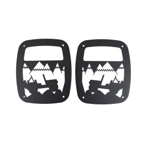 Kentrol, Heritage Tail Light Guards, for 1976-06 CJ, YJ and TJ Jeeps