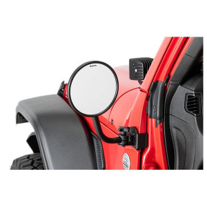 Quadratec, Quick Release Mirrors with Square Head, Round Head for 18-23 Jeep Wrangler JL & Gladiator JT