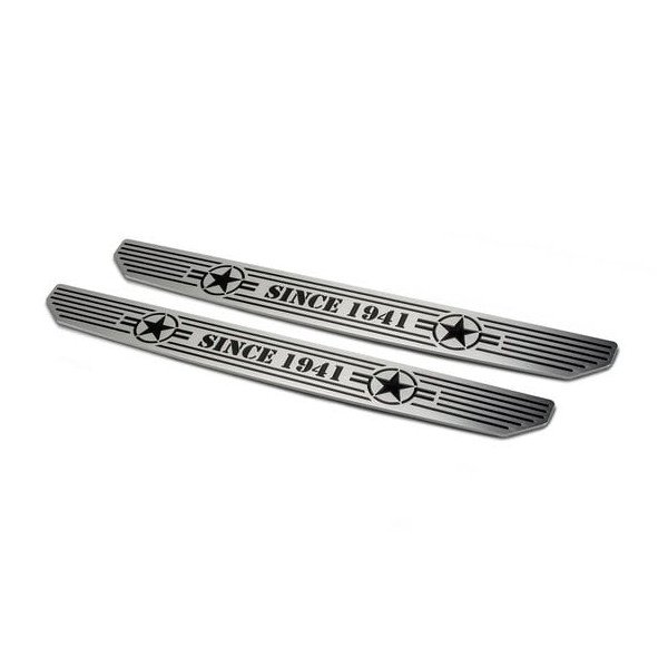 DV8 Offroad, Front Sill Plates with Since 1941 Logo, for 18-23 Jeep Wrangler JL & Gladiator JT