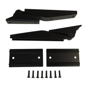 Tailgate Hinge Set in Black Stainless Steel