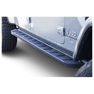 Go Rhino, RB10 Running Boards, in Bed Liner Coating without Step for 20-23 Jeep Gladiator JT