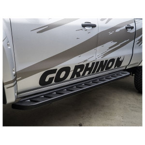 Go Rhino, RB10 Running Boards, in Textured Black without Step for 20-23 Jeep Gladiator JT