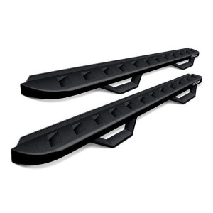 Go Rhino, RB10 Running Boards, in Textured Black with Step for 20-23 Jeep Gladiator