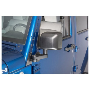 Automatic Billet Aluminum Mirror Movers, Factory Manual Mirrors - 07-18 Wrangler JK