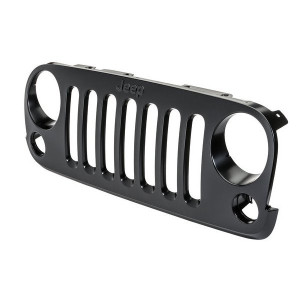 Mopar, Satin Black Grille Assembly, for 07-18 Jeep Wrangler JK