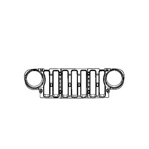 Mopar, Grille and Headlight Trim Rings, for 18-23 Jeep Wrangler JL Mopar, Grille and Headlight Trim Rings, for 18-23 Jeep Wrangler JL