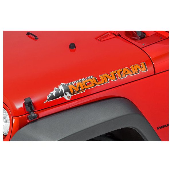 Mopar, "Mountain" Hood Decal, for Jeep Vehicles