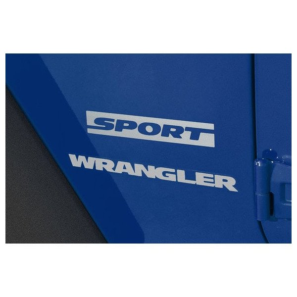 Mopar, "Sport" Decal, Silver, for Jeep Vehicles
