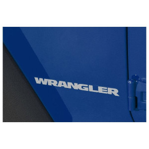 Mopar, "Wrangler" Decal, Silver, for Jeep Vehicles Mopar, "Wrangler" Decal, Silver, for Jeep Vehicles