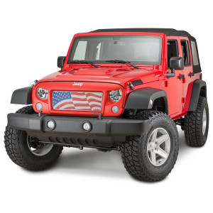 Rugged Ridge, Spartan Flag Grille Mesh Insert, for 07-18 Jeep Wrangler JK Rugged Ridge, Spartan Flag Grille Mesh Insert, for 07-18 Jeep Wrangler JK
