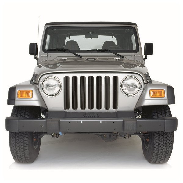 DV8 Offroad, Billet Aluminum Grille Inserts in Black, for 97-06 Jeep Wrangler TJ