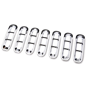 Rampage Products, Chrome Grille Inserts, for 07-18 Jeep Wrangler JK