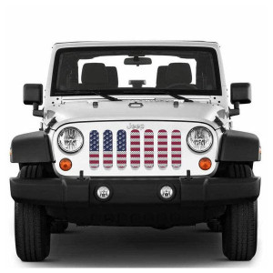 Under The Sun Inserts, American Flag Series Grille Insert, Paws Old Glory for 07-18 Jeep Wrangler JK Under The Sun Inserts, American Flag Series Grille Insert, Paws Old Glory for 07-18 Jeep Wrangler JK