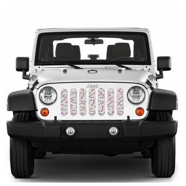 Holiday Series Grille Insert, Candy Cane Grinch Holiday Series Grille Insert, Candy Cane Grinch