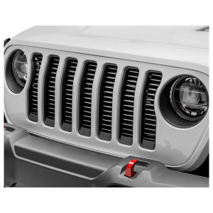 T-Rex, Billet Tubular 1-Pc Silver Grille, for 18-23 Jeep Wrangler JL T-Rex, Billet Tubular 1-Pc Silver Grille, for 18-23 Jeep Wrangler JL