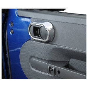 Rugged Ridge, Door Handle Trim, in Chrome for 07-10 Jeep Wrangler JK Rugged Ridge, Door Handle Trim, in Chrome for 07-10 Jeep Wrangler JK