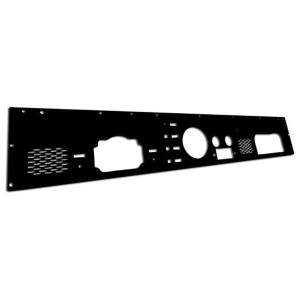 OMIX, Dash Panel with Pre-Cut Gauge & Speaker Holes in Black Powder Coat, for 76-86 Jeep CJ-5, CJ-7 & CJ-8 Scrambler