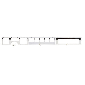 Kentrol, Polished Stainless Steel Dash Overlay, for 87-95 Jeep Wrangler YJ