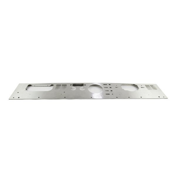 Kentrol, Dash Panel with Radio Opening in Stainless Steel, in Brushed Stainless Steel