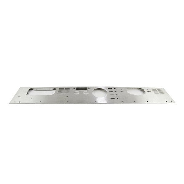 Dash Panel with Radio Opening in Stainless Steel, Black Stainless Steel