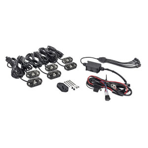 KC HiLiTES, C-Series RGB LED Rock Light Kit, - 6 Piece Kit