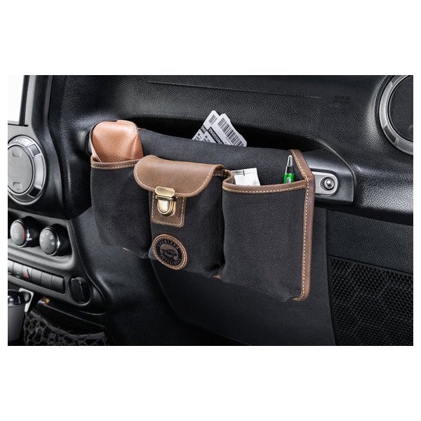 Overland Outfitters, Grab Bar Pockets, in Black for 76-23 Jeep CJ, Wrangler YJ, TJ, JK, JL & Gladiator JT Overland Outfitters, Grab Bar Pockets, in Black for 76-23 Jeep CJ, Wrangler YJ, TJ, JK, JL & Gladiator JT