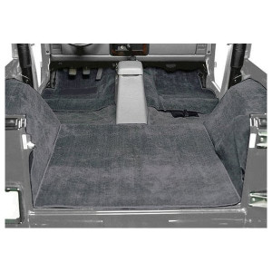 Seatz Manufacturing, Indoor/Outdoor Carpet Set, Charcoal Gray, for 76-95 Jeep CJ-7 & Wrangler YJ