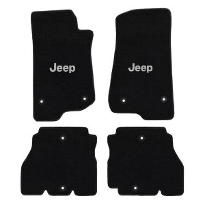 Lloyd Mats, All Weather Jeep Logo Carpeted Floor Mats, Front & Rear Jeep Logo for Gladiator JT Lloyd Mats, All Weather Jeep Logo Carpeted Floor Mats, Front & Rear Jeep Logo for Gladiator JT