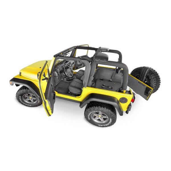 Bedrug, BedTred Premium Molded Floor Covering Kit with Cutouts, with Full Center Console, for 97-02 Jeep Wrangler TJ