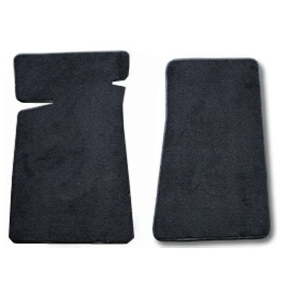 Custom Fit Carpet Floor Mat 2-Piece Set, Black