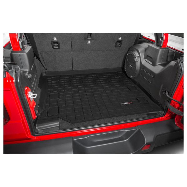 Rear Cargo Liner in Black, With Factory Sub - Without Bumper Guard Rear Cargo Liner in Black, With Factory Sub - Without Bumper Guard