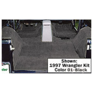 Seatz Manufacturing, Deluxe Carpet Set, Black, for 97-06 Jeep Wrangler TJ