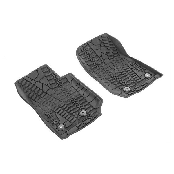 Floor Slush Mats with Tire Tread Pattern