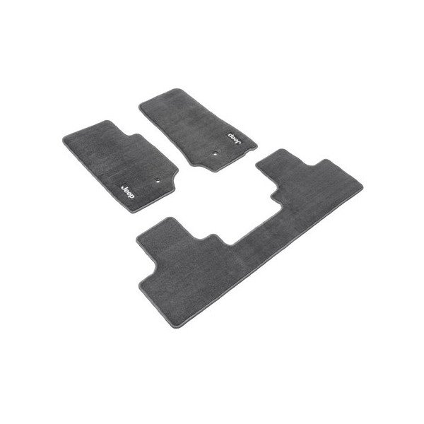Mopar, Carpet Floor Mats in Slate Gray, for 07-13 Jeep Wrangler Unlimited JK 4 Door