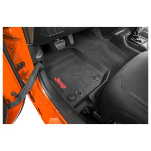 Mopar, All Weather Floor Liners, with Black Logo for 20-23 Jeep Gladiator JT