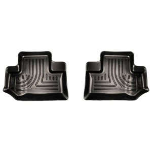 Husky Liners, Rear WeatherBeater Floor Liners in Black, for 11-18 Jeep Wrangler JK 2 Door