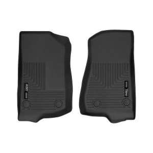Husky Liners, WeatherBeater Floor Mats, - Rear Liner Pair in Black for 18-23 Jeep Wrangler JL 2-Door Husky Liners, WeatherBeater Floor Mats, - Rear Liner Pair in Black for 18-23 Jeep Wrangler JL 2-Door