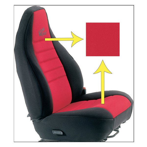 Wet Okole, Custom Fit Front Seat Covers in Red, for 97-02 Jeep Wrangler TJ