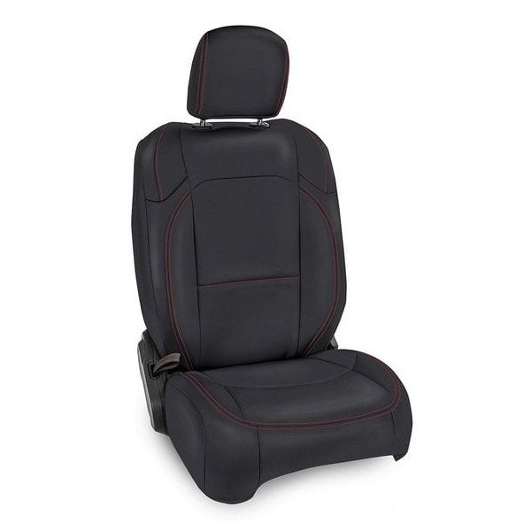 Front Seat Cover Pair, Non Rubicon - Black & Gray
