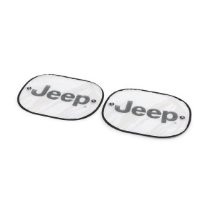 Plasticolor, Jeep Logo 2 Piece Side Window Auto Mesh Shade, Universal