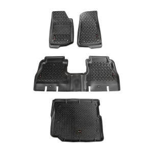 Rugged Ridge, Floor Liners, Triple Combo for 18-23 Jeep Wrangler JL Unlimited 4-Door